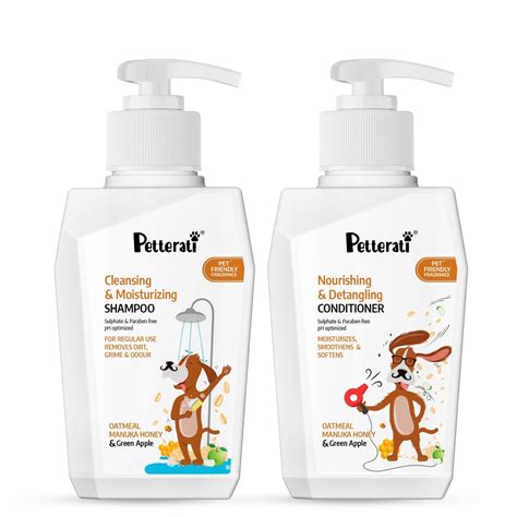 Buy PETTERATI Dog Cleansing & Moisturizing Shampoo + Nourishing ...