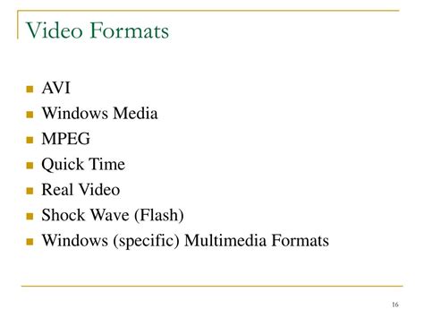 Image result for Multimedia Format of Video