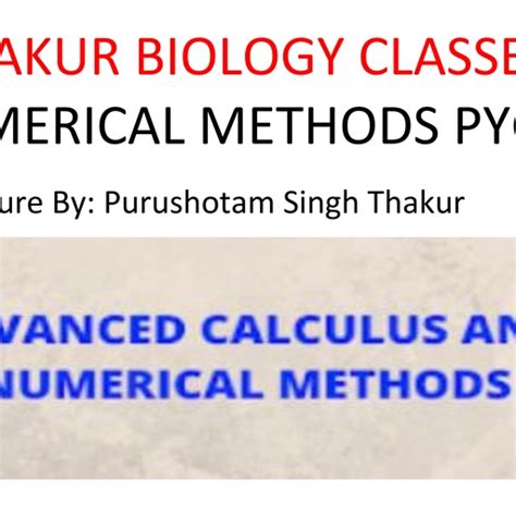 Numerical Methods in Engineering Maths by MKS Tutorial 的图像结果