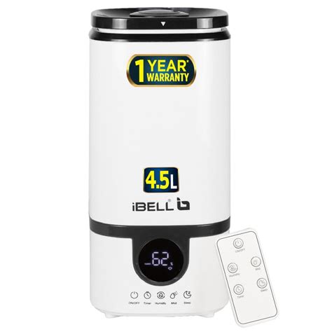 iBELL Humidifier for room with Remote, Digital display, 4.5L ...