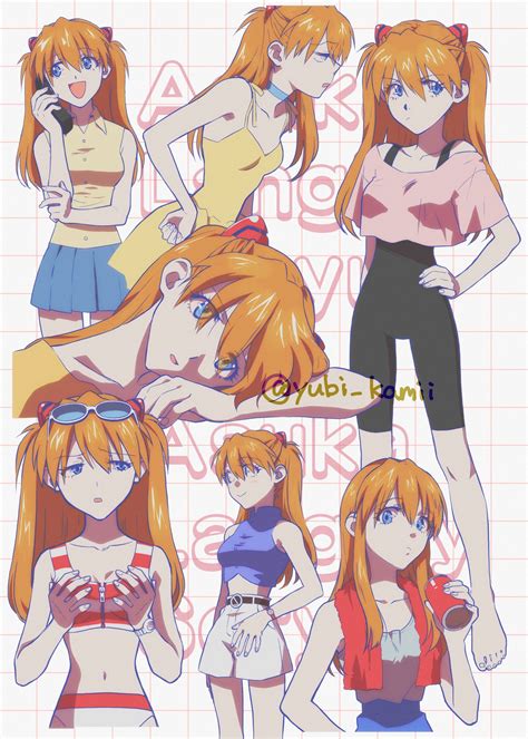 souryuu asuka langley (neon genesis evangelion) drawn by yubi_kamii ...
