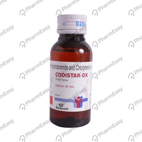 Codistar Dx Bottle Of 60ml Cough Syrup: Uses, Side Effects, Price ...