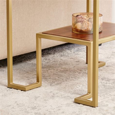 Buy Helios Byron Mango Wood End Table - Brown from Helios by Home ...