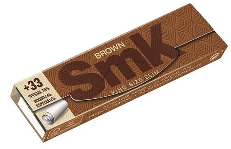 Buy SMK KS Brown+Tips (Roach) Cigarette Rolling Paper (Pack of 4 ...