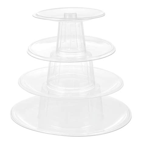 Desktop Stand Macaron Cupcake Stand Clear Dessert Towers 3 Tier Cake ...