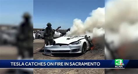 A Tesla Caught On Fire Three Weeks After Sitting At A Wrecking Yard ...
