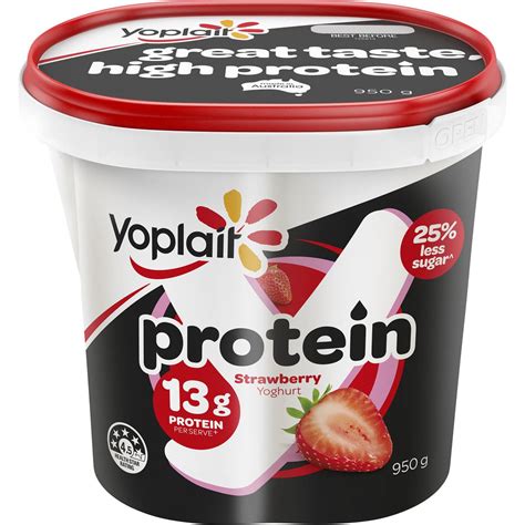 Yoplait Protein Strawberry Yoghurt 950g | Woolworths