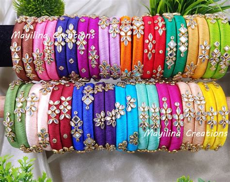 Image result for Thread Bangles Set New