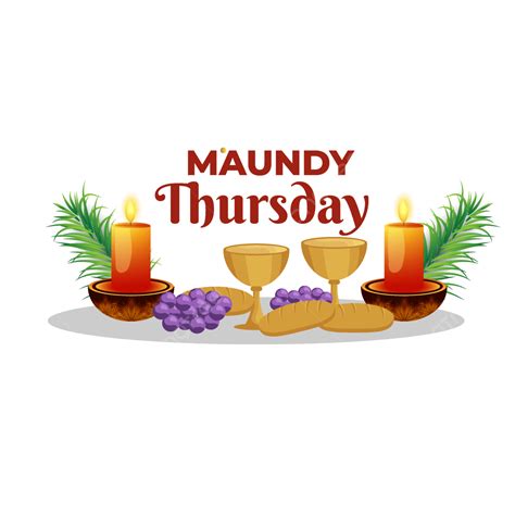 Maundy Thursday Vector PNG Images, Maundy Thursday Festival Celebration ...