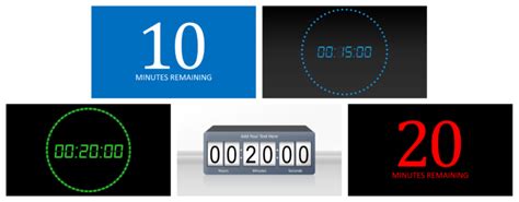 Image result for PowerPoint Timer Countdown Clock