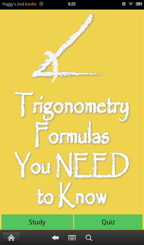Trigonometry Formulas You Need to Know - App on Amazon Appstore