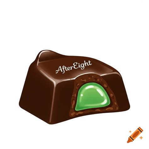 After Eight candy arranged as a boat on Craiyon