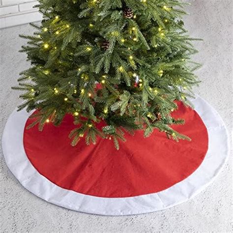 Buy PartyToko Christmas Tree Skirt (24 inch) Round Cloth Premium Fabric ...