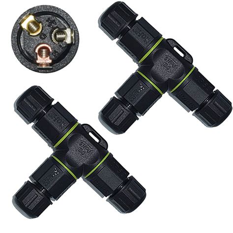 ELifeApply 3 Way Junction Box IP68 Waterproof Electrical Junction Box 2 ...