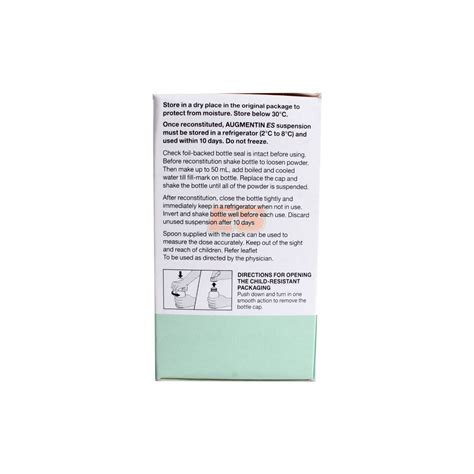 Augmentin ES Oral Suspension 50 ml Price, Uses, Side Effects ...