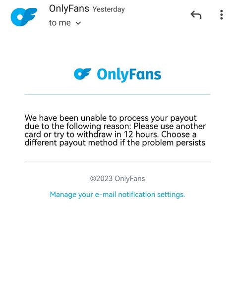 Hi, I'm from Malaysia, Anyone know what happen OnlyFans unable process payout rejected??? I ordy ...
