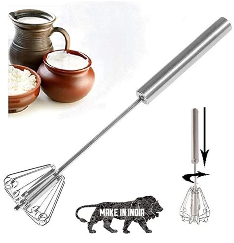 Buy Oc9 Stainless Steel Mathani, Ravai Hand Mixi Hand Blender for ...