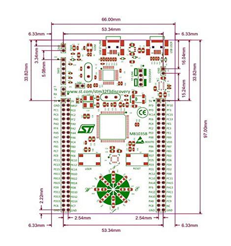 Waveshare STM32 Discovery Kit STM32 F3 Series STM32F303 MCU ST | Shop ...