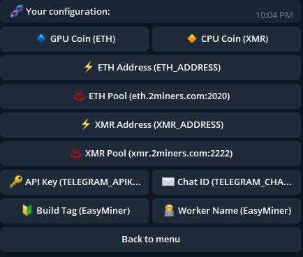 Статья по настройке конфигурации EasyMiner — Teletype