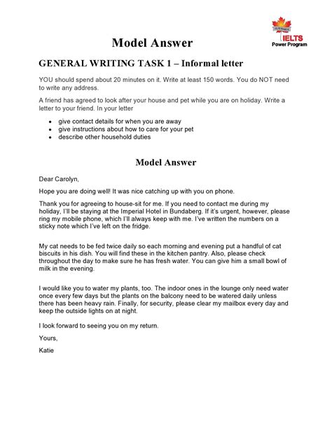 Informal Letter Format Example 的图像结果