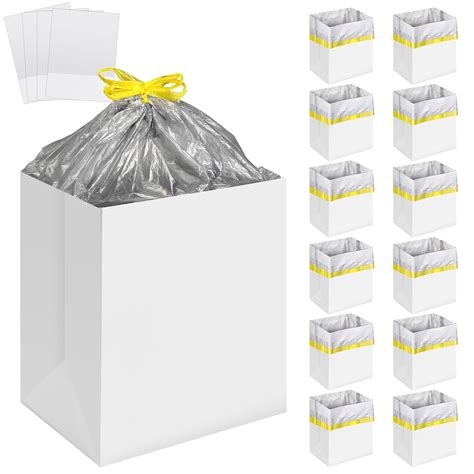 Amazon.com: Tioncy 12 Pcs 4 Gallon Disposable Trash Cans Recycle Bins ...