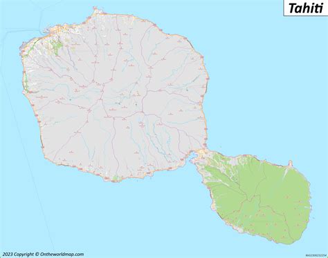 Tahiti Map | French Polynesia | Detailed Maps of Tahiti Island