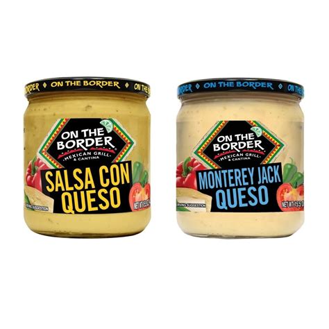 On The Border Queso Variety Pack, 23 Ounce (2 Pack), Salsa Con Queso ...