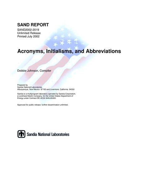 Acronyms, Initialisms, and Abbreviations - UNT Digital Library