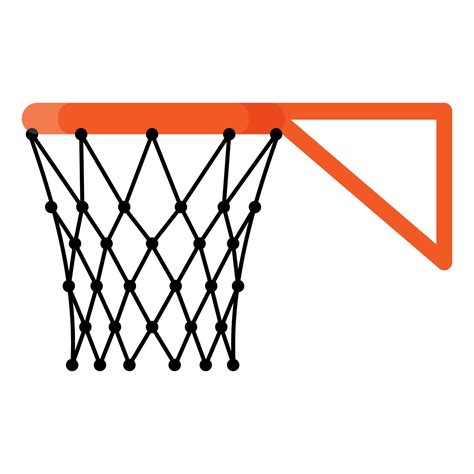 Basketball basket, hoop and net on the side. 3x3 Basketball sport ...