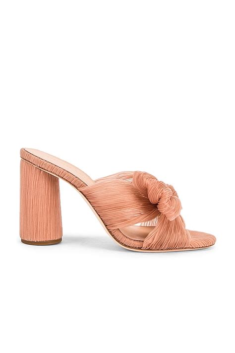 Loeffler Randall Penny Pleated Knot Mule in Beauty | REVOLVE