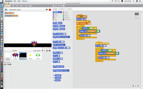 Scratch Tutorial Space Shooter 的图像结果