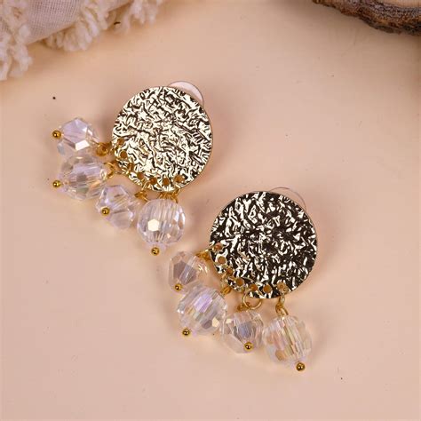 Samantha crystal golden eardrop