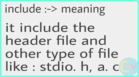 Image result for C Programming Include File