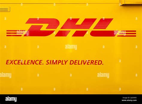 Sign And Logo Of DHL Stock Photo - Alamy