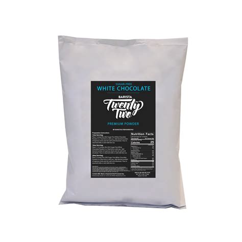 Barista 22 Sugar-Free White Chocolate Powder (2.5 lb) | Dillanos Coffee ...