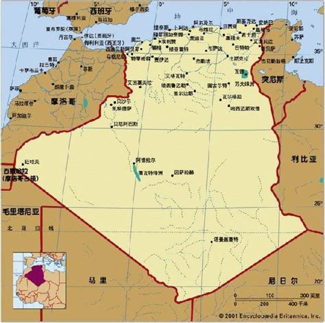 阿尔及利亚旅游地图_阿尔及利亚地图查询