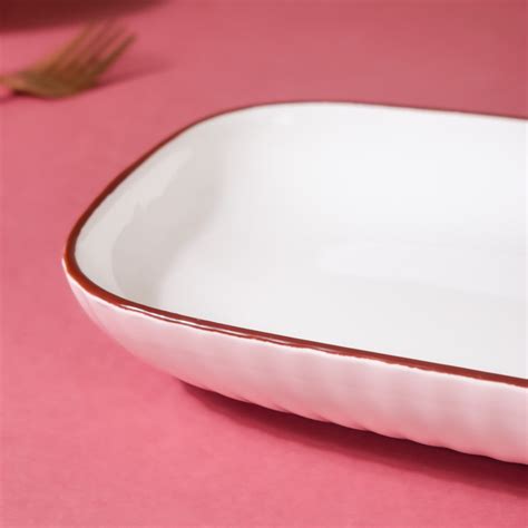 Dune Rectangle Serving Plate Pink 10 Inch Online - Premium Platter ...