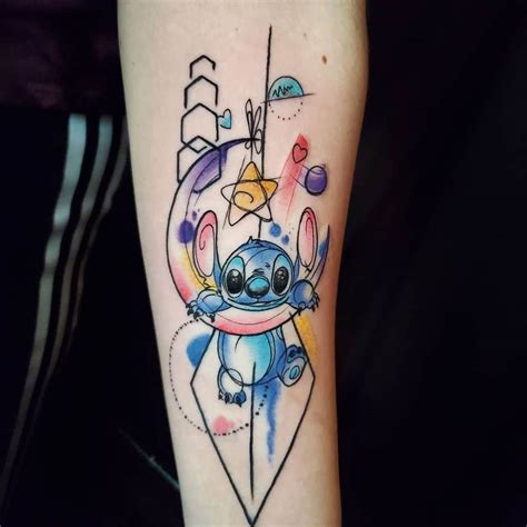 Small lilo and stitch tattoo - Calaverastattoos.com
