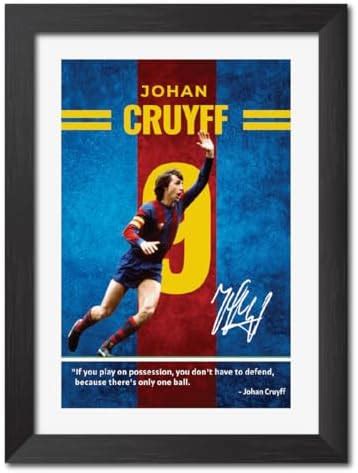 TenorArts Johan Cruyff Poster Frame Barcelona Legend Quotes Laminated ...