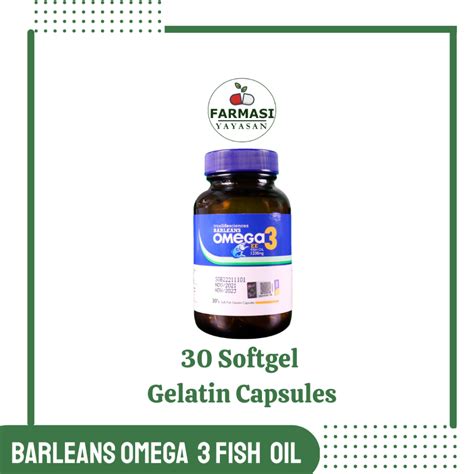 BARLEANS OMEGA 3 FISH OIL 1200MG (30's / 120's CAPSULES) | Shopee Malaysia