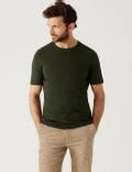 Regular Fit Pure Cotton Crew Neck T-Shirt