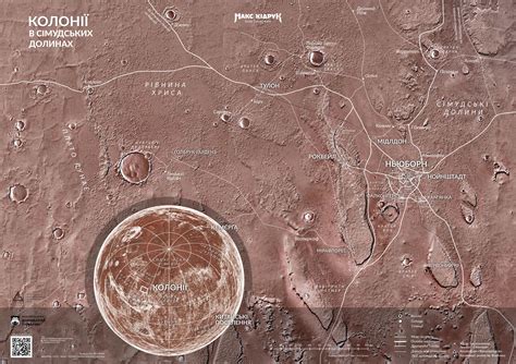 Maps of Mars for Max Kidruk's book the Colony on Behance