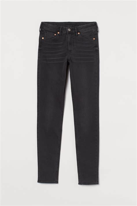 Skinny Regular Jeans - Black/Washed out - Ladies | H&M IN