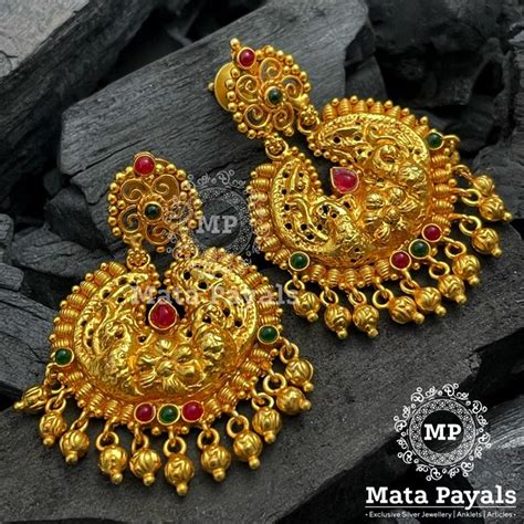 Alluring Mandal Gold Plated Chandbali – matapayals