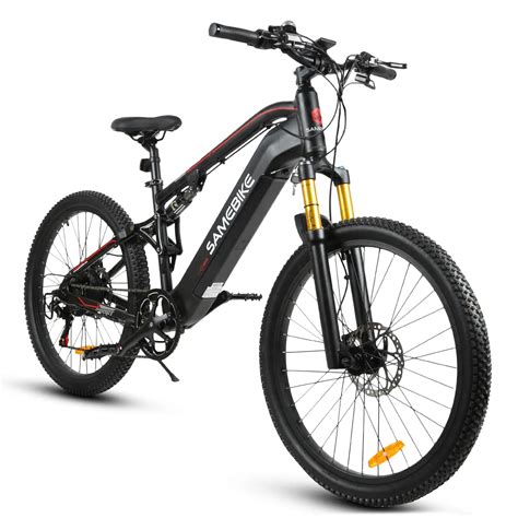 SAMEBIKE LL26 electric mountain bike 26 inch bicycle folding suspension ebike Electrical mtb ...