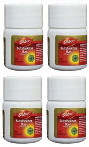 Dabur SUTSHEKHAR RAS EACH 20 TAB ( PACK OF 4 ) Price in India - Buy ...