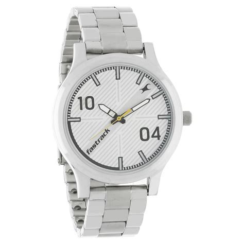 Buy Online Fastrack Fundamentals Quartz Analog Brown Dial Stainless ...