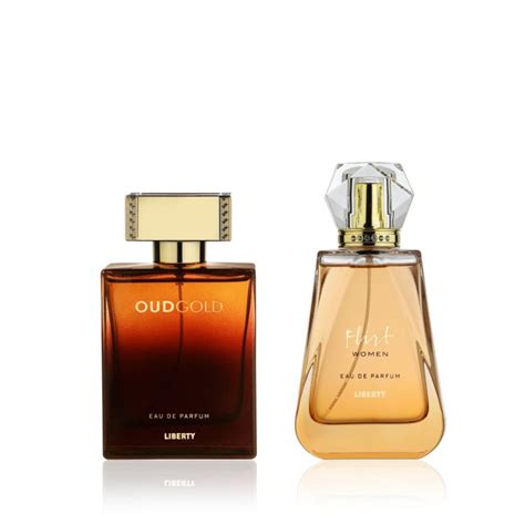 Buy Luxury Flirt & Oud Gold Perfume For Men & Women Combo by Liberty