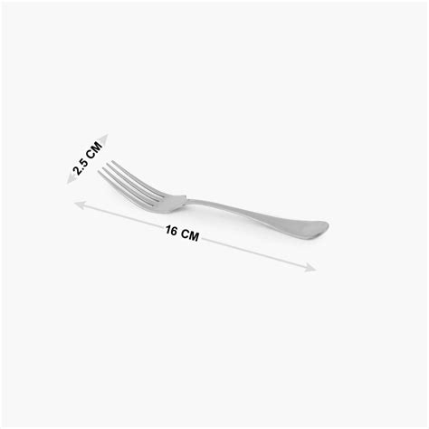 Buy Glister Solid Forks - Stainless Steel - Baby Fork 16 cm X 2.5 cm ...
