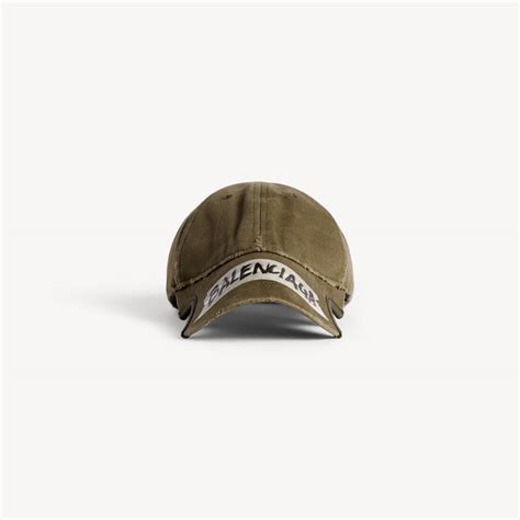 Men's Masking Tape Cap in Khaki | Balenciaga US